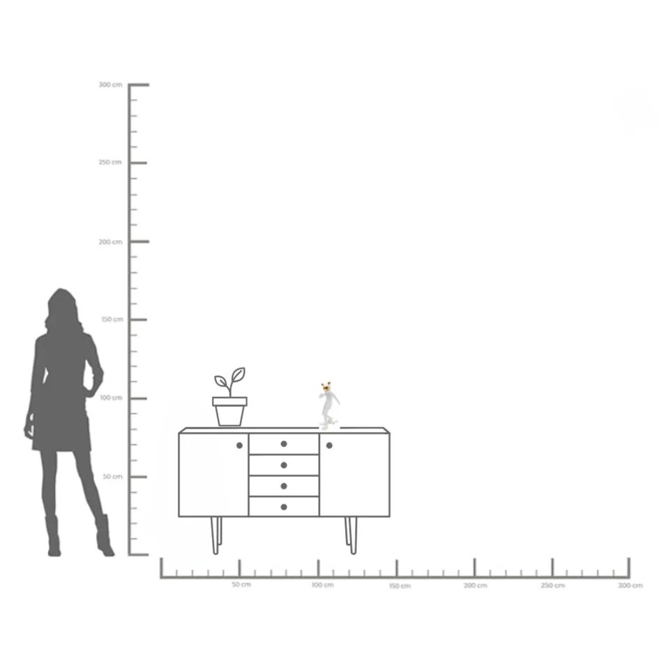 Фигурка KARE Deko Figur Skating Astronaut Weiß 54370