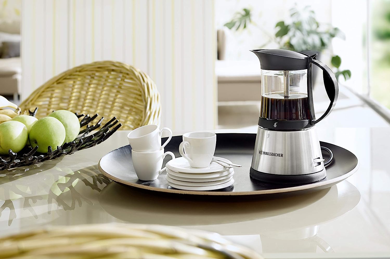 Кофеварка гейзерная Rommelsbacher EKO 376/G