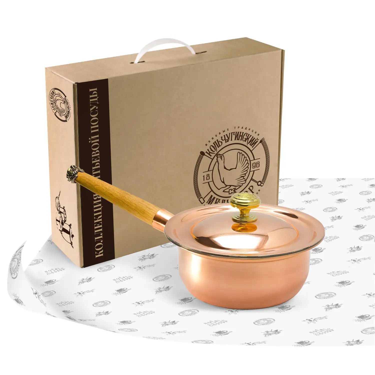 Ковш с крышкой Кольчугинский Мельхиор KM111737