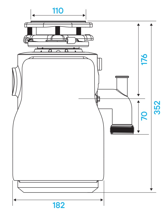 Измельчитель пищевых отходов Kuchenstern MüHLE 600