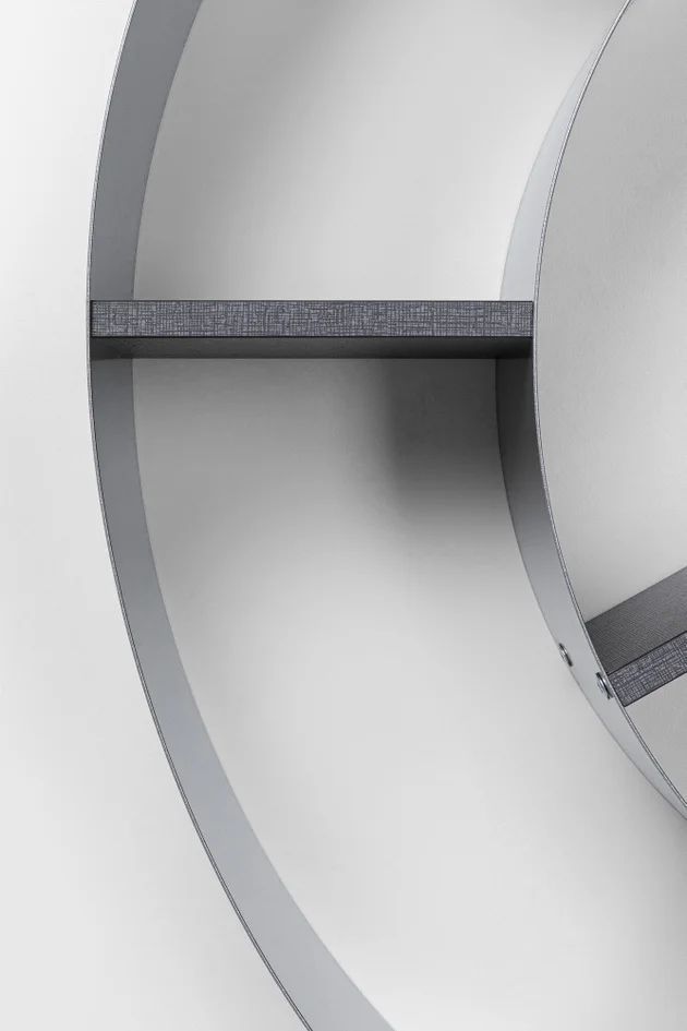 Полка KARE Wandregal Snail Silver grau 70755