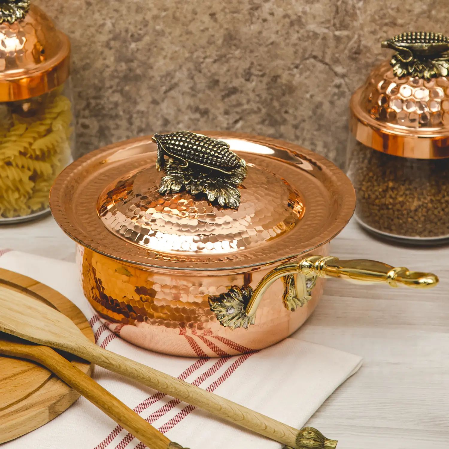 Ковш с крышкой Кольчугинский Мельхиор KM111765