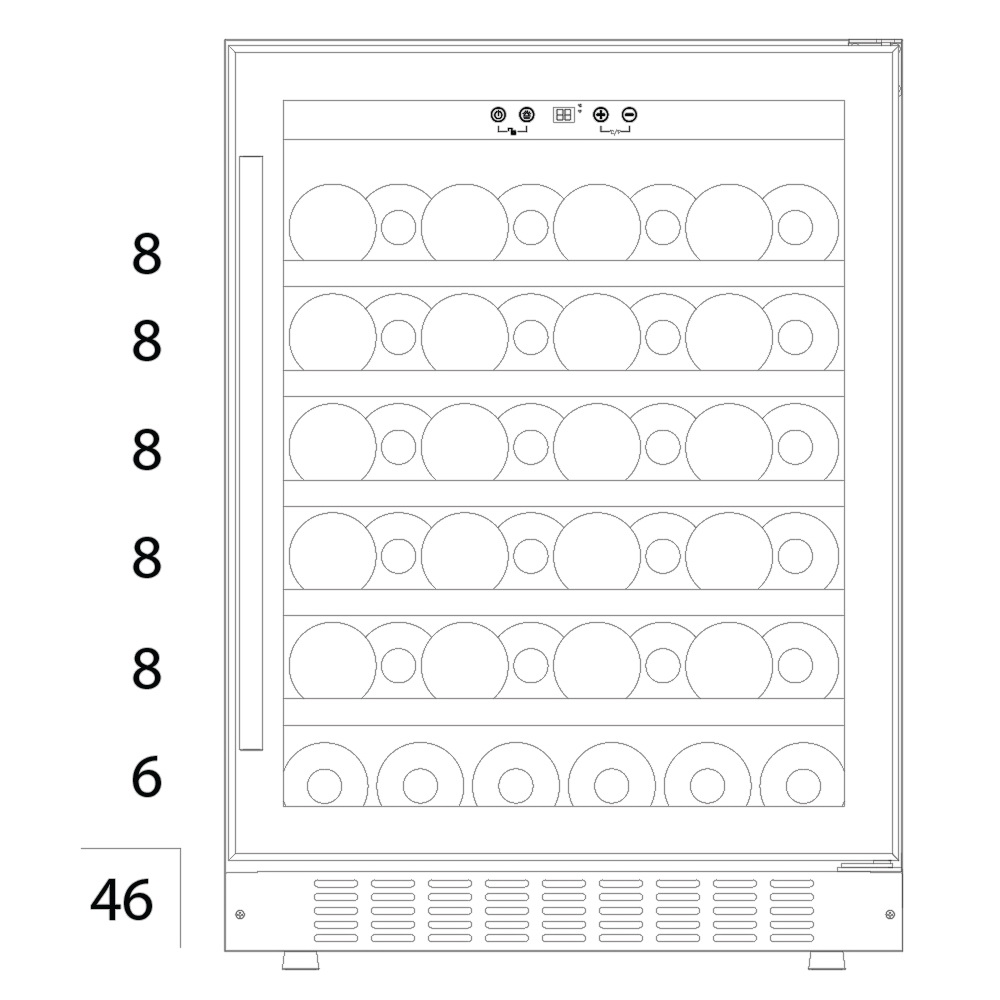 Винный шкаф Temptech Premium VWCR46SS