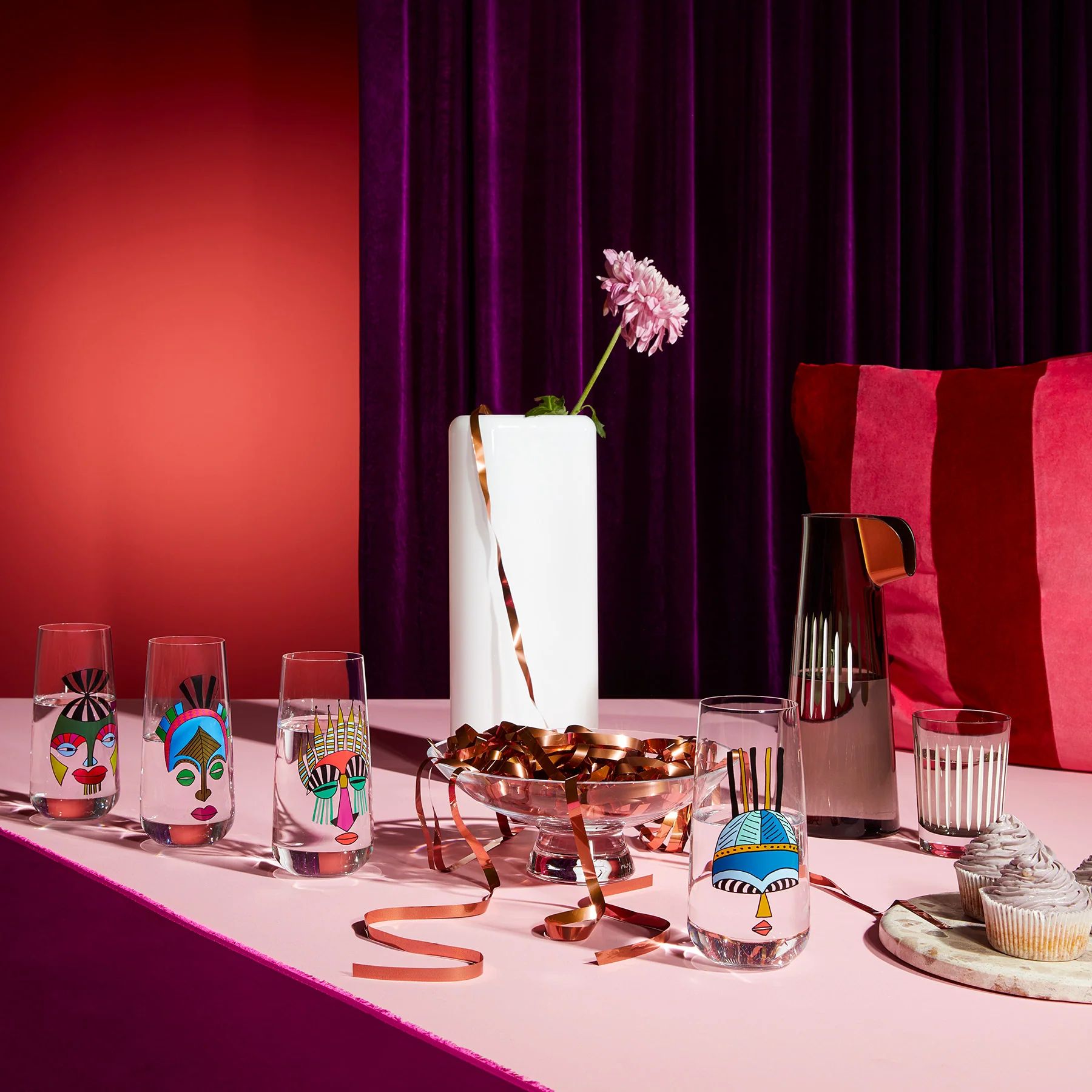 Ваза Nude Glass Layers Tall Opal White 1095745