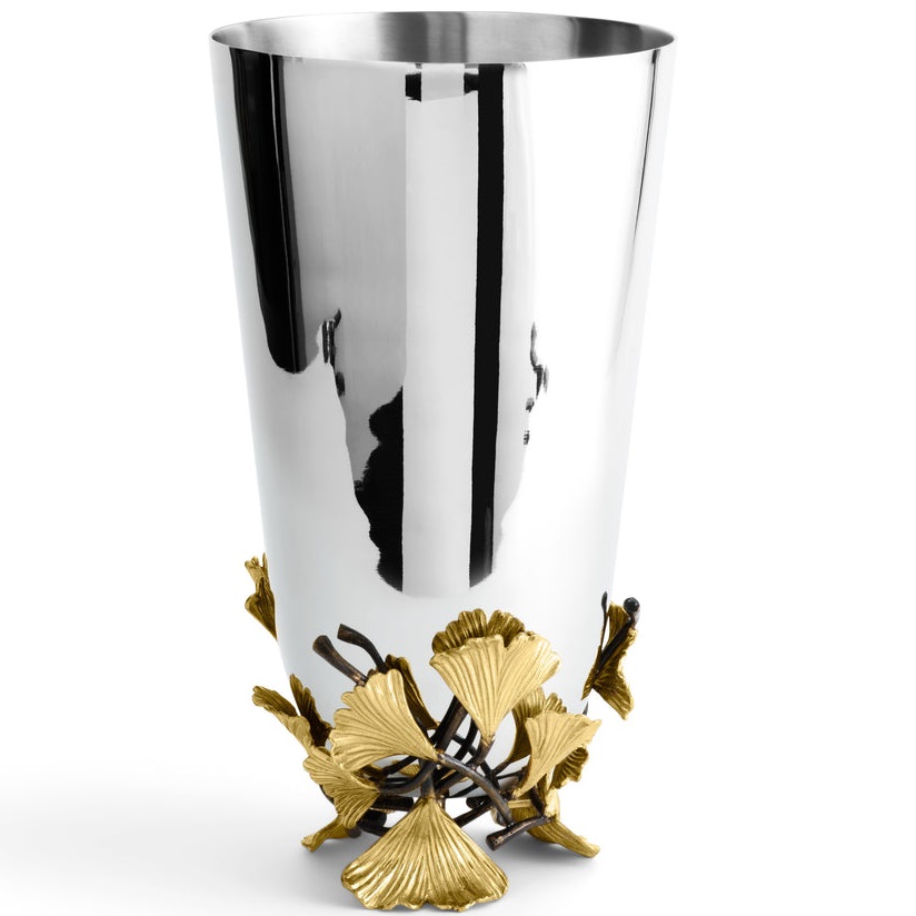Ваза Michael Aram Golden Ginkgo Vase 132112