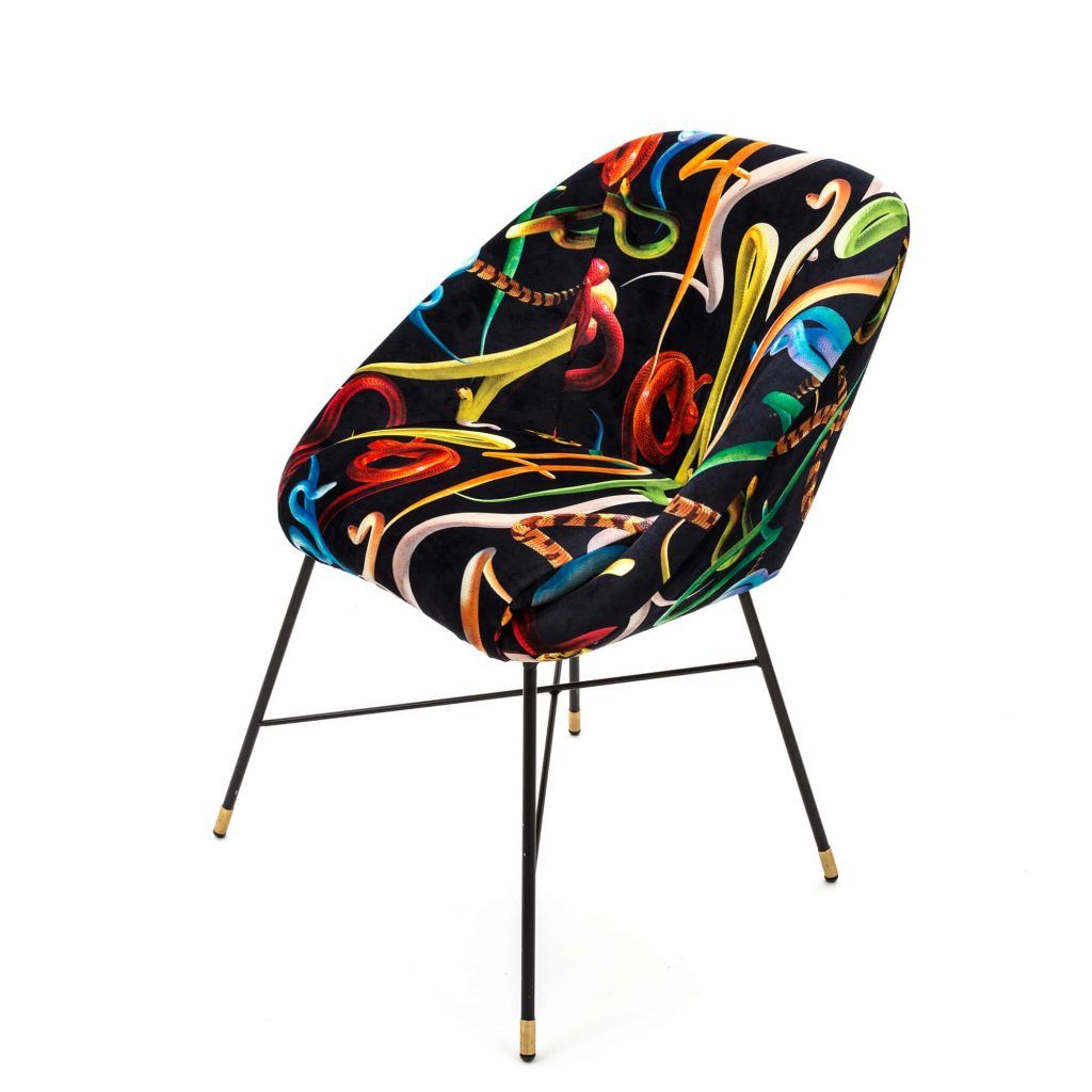 Обеденный стул Seletti Padded Chair Snakes 16043