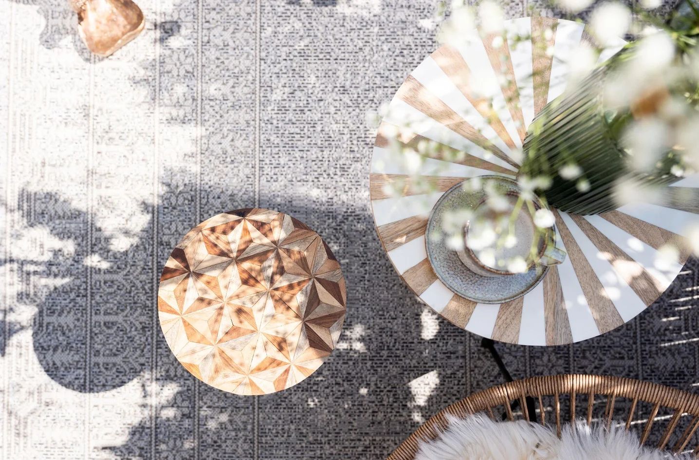 Ковер уличный KARE Outdoor Teppich Medaillon 55663