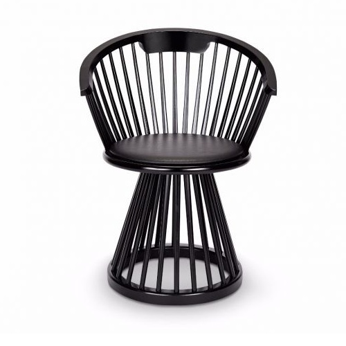 Стул Tom Dixon Fan Dining Chair Black FAD01BL