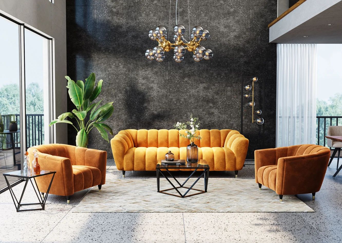 Искусственное растение KARE Deko Pflanze Banana Tree 64003