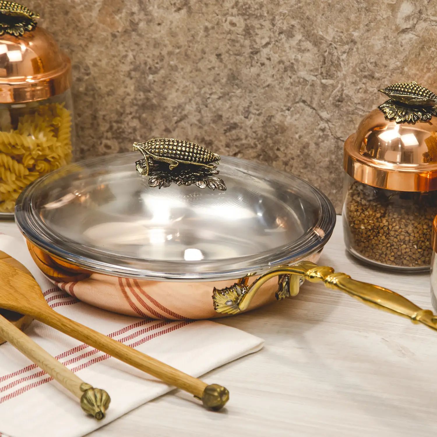 Сковорода с крышкой Кольчугинский Мельхиор KM111761