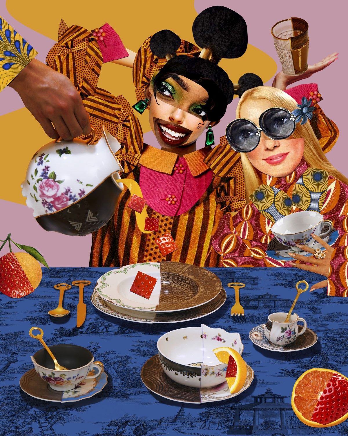 Тарелка десертная Seletti Hybrid Fruit Plate Nok 09123