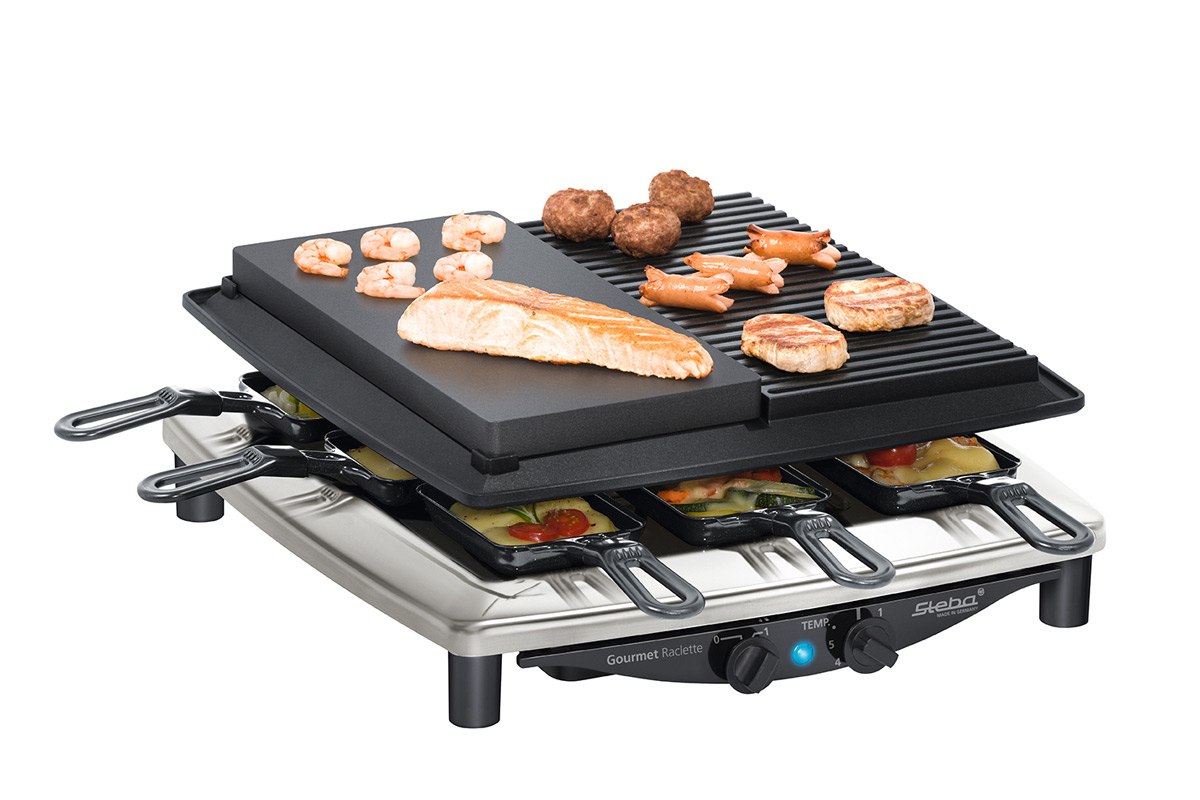 Раклетница Steba RC 4 Plus Deluxe Chrome