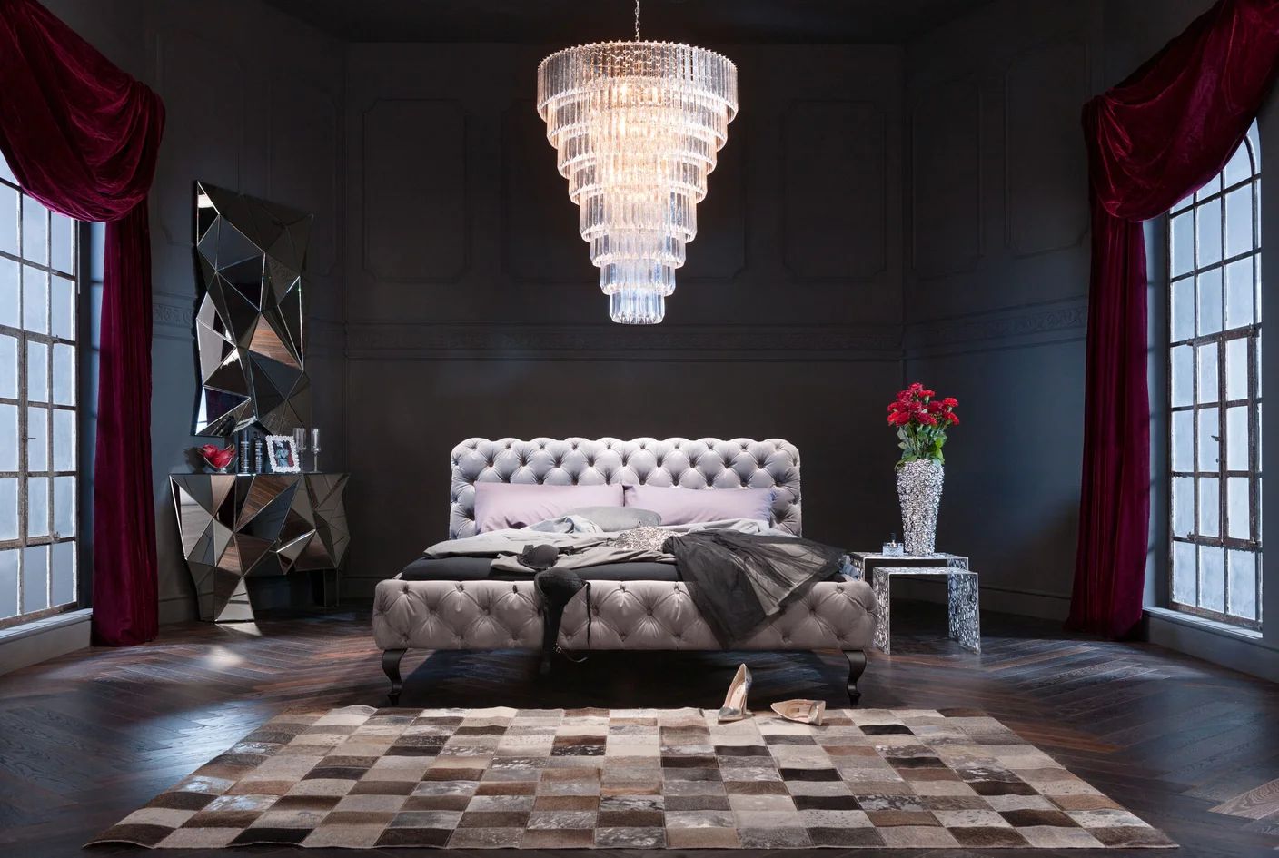 Ваза KARE Vase Rose Multi Chrom Big 65662