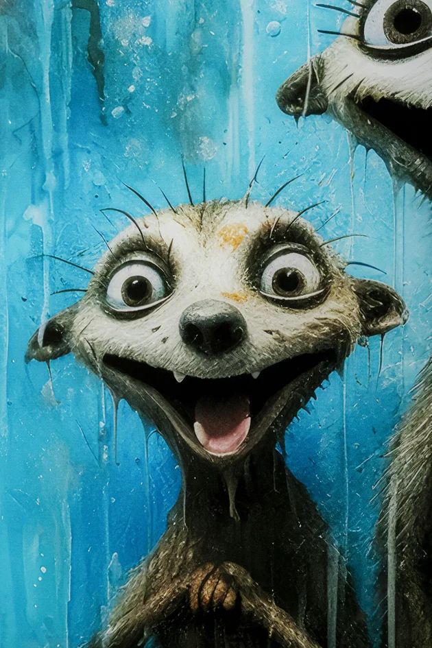 Картина KARE Glasbild Singing Meerkats 56281