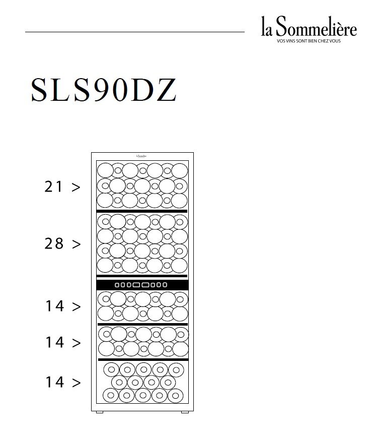 Винный шкаф La Sommeliere SLS90DZ