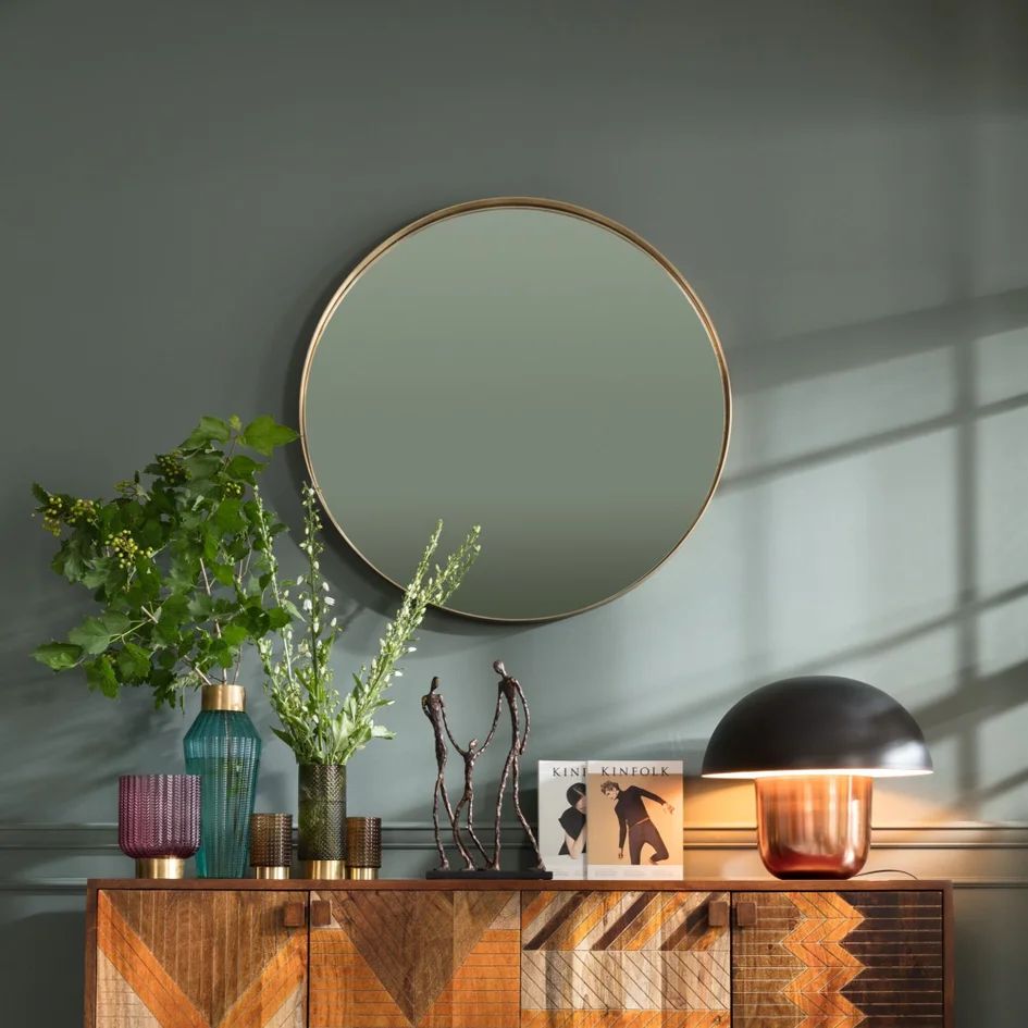 Зеркало KARE Spiegel Curve Brass 85278