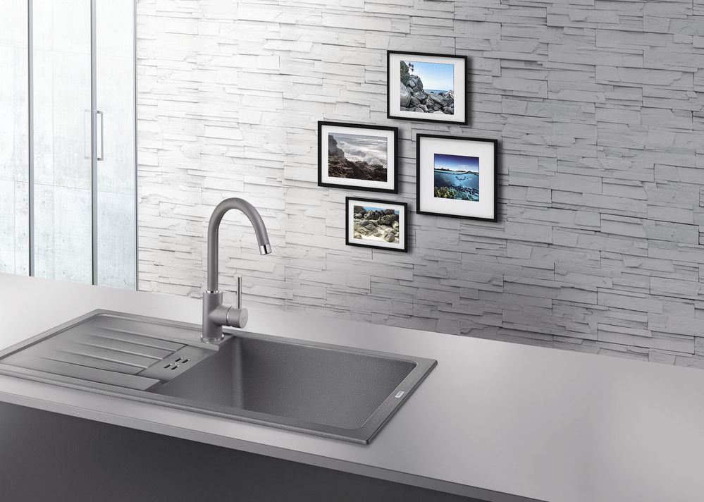 Кухонный смеситель Blanco Mida Silgranit-Look Anthracite 524202