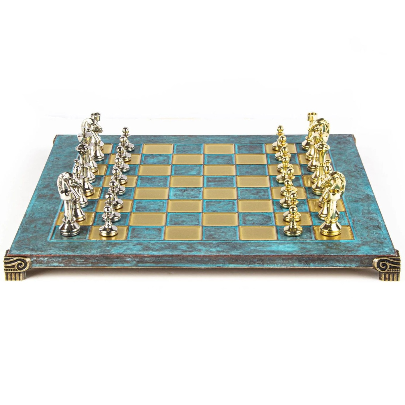 Шахматы Manopoulos Classic Metal Staunton Chess Set S34TIR