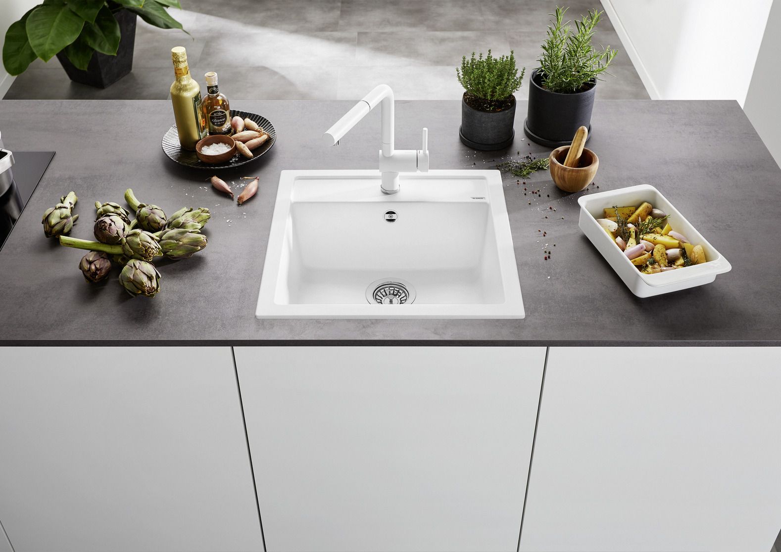 Кухонная мойка Blanco Dalago 5 Silgranit White 518524