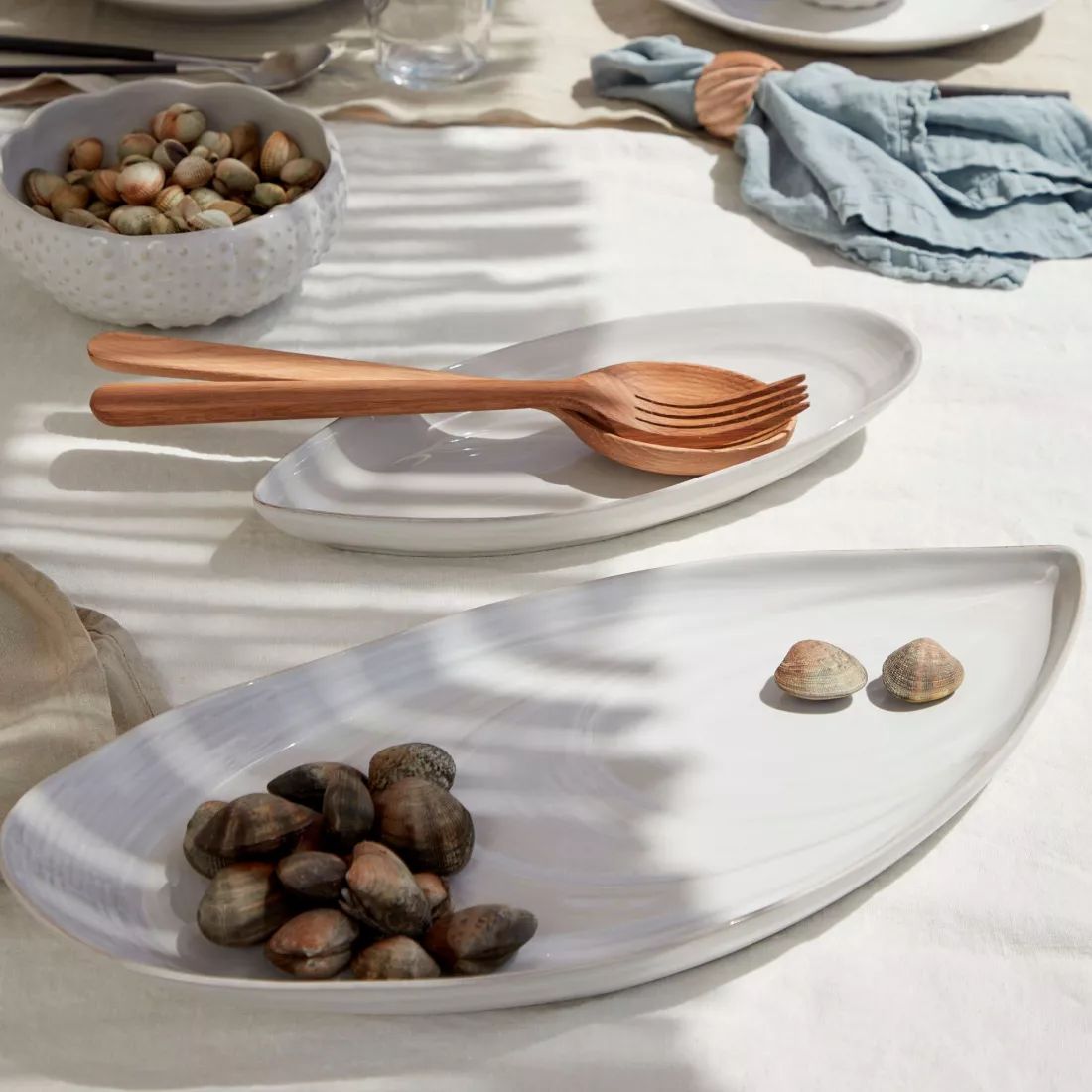 Блюдо овальное Costa Nova Aparte Tray MRA451-WHI