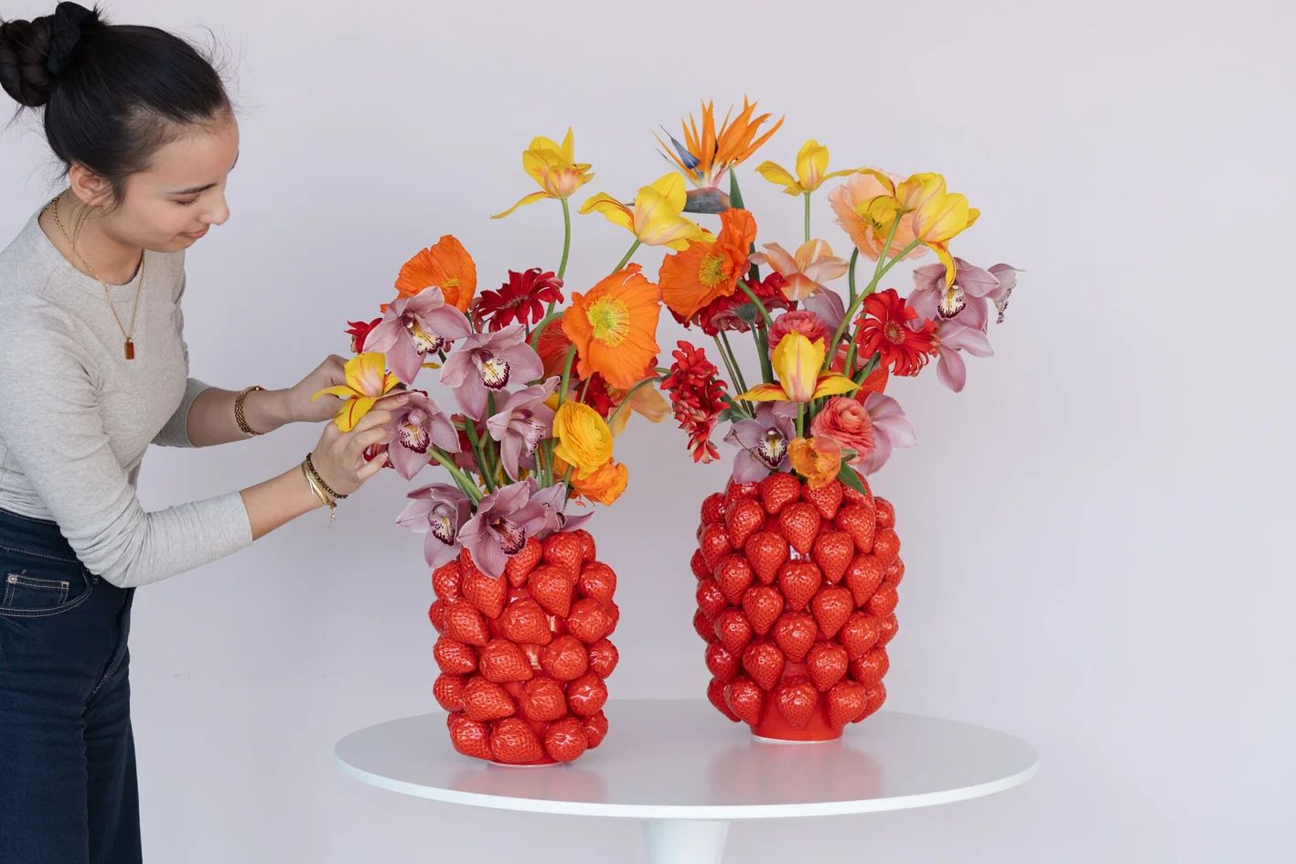 Ваза KARE Vase Strawberries Rot 56565