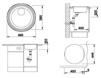 Кухонная мойка Blanco Rondosol 513306