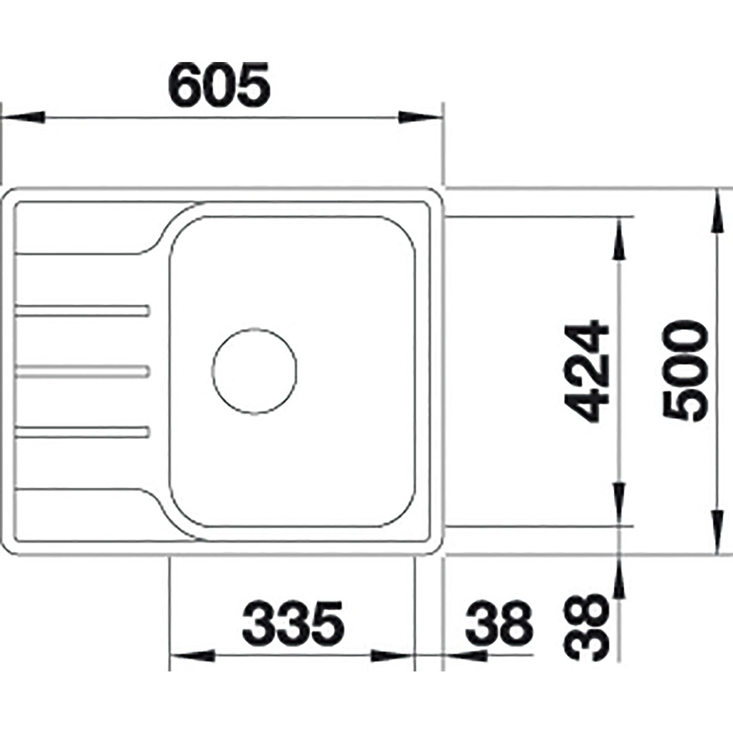 Кухонная мойка Blanco Lemis 45S-IF Mini 525115