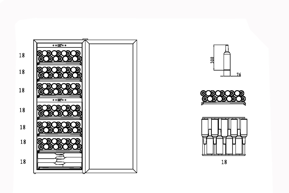 Винный шкаф Caso WineComfort 126
