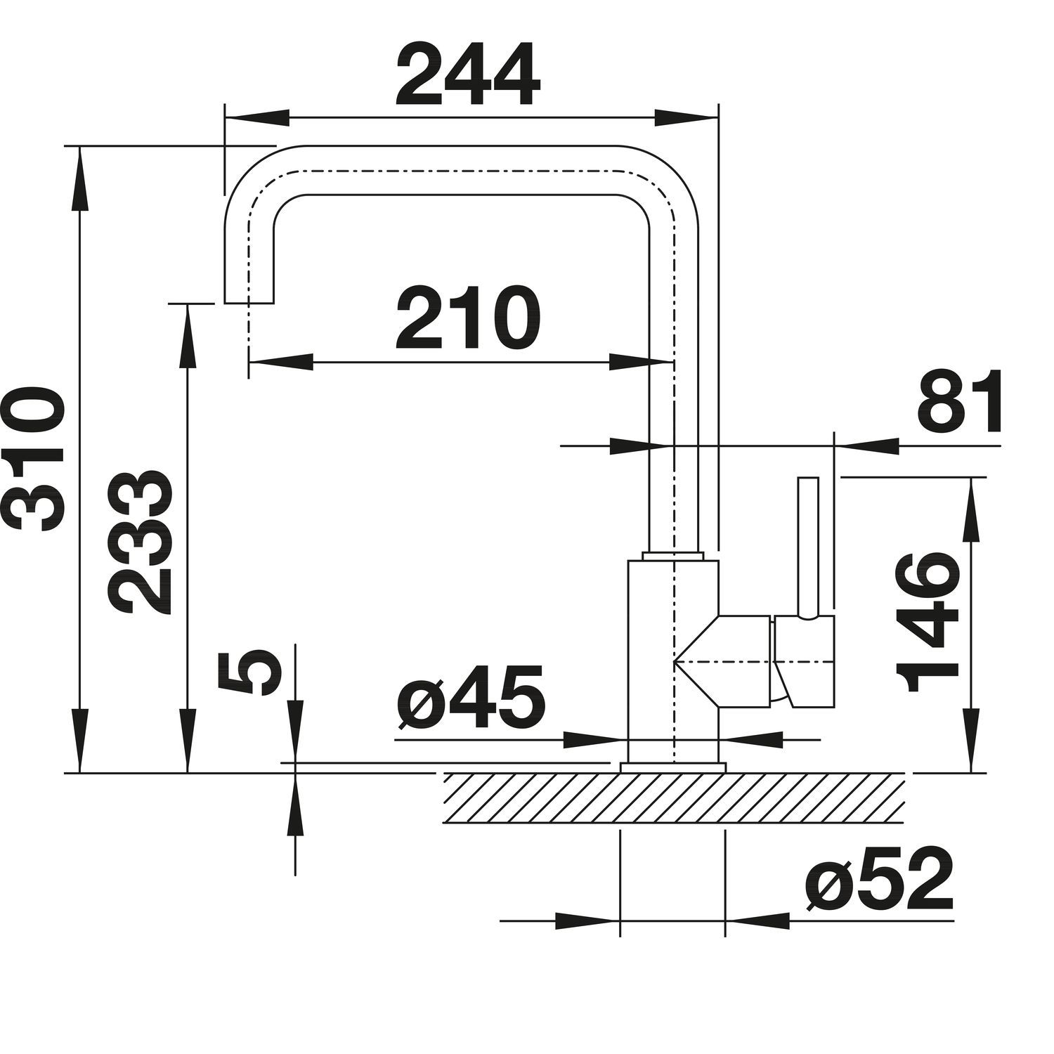 Кухонный смеситель Blanco Mili Galvanic Chrome 524212