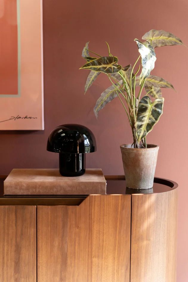 Настольная лампа KARE Tischleuchte Mushroom Schwarz 56513