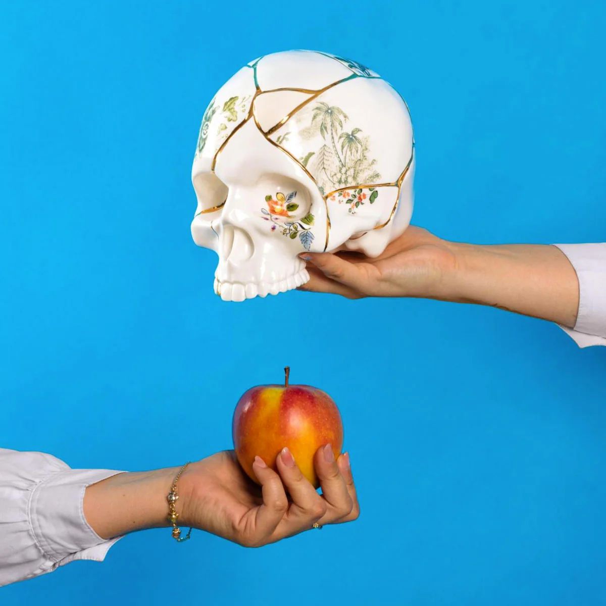 Фигурка Seletti Skull Kintsugi 09943