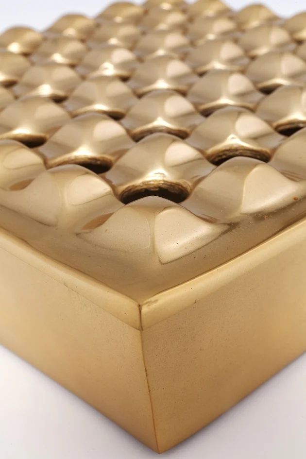 Пепельница KARE Ascher Soho Square Brass 61676