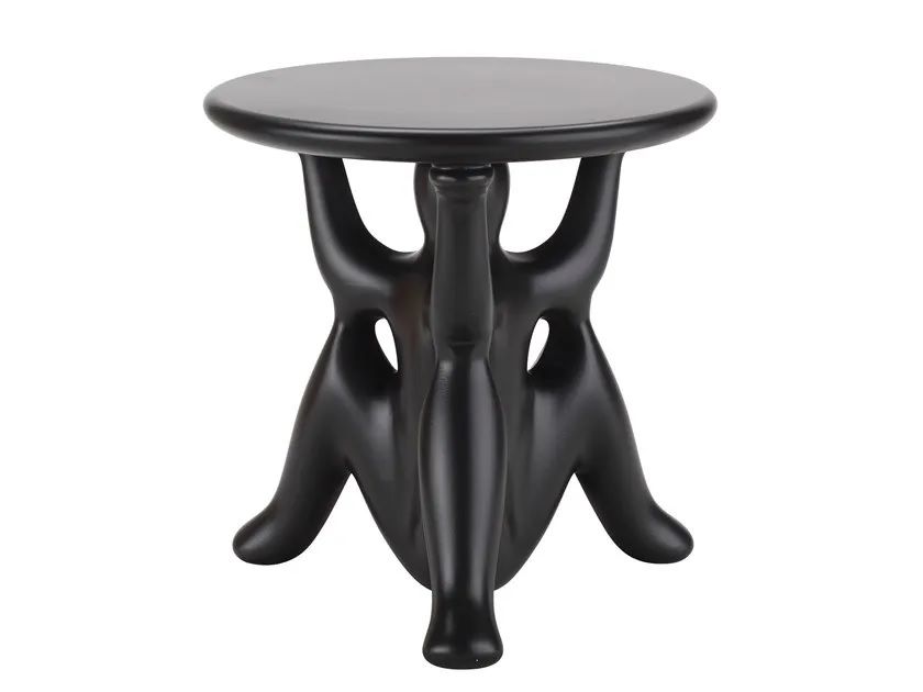 Приставной столик Qeeboo Helpyourself Black Side Table 61002BL