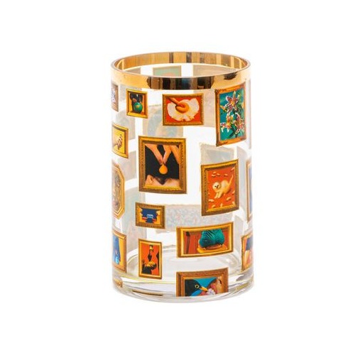Ваза Seletti Glass Vase Frames Cylindrical Small 14162