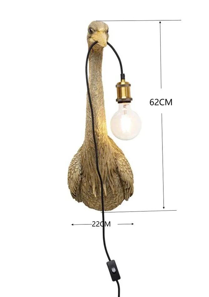 Настенный светильник KARE Wandleuchte Animal Heron 52299