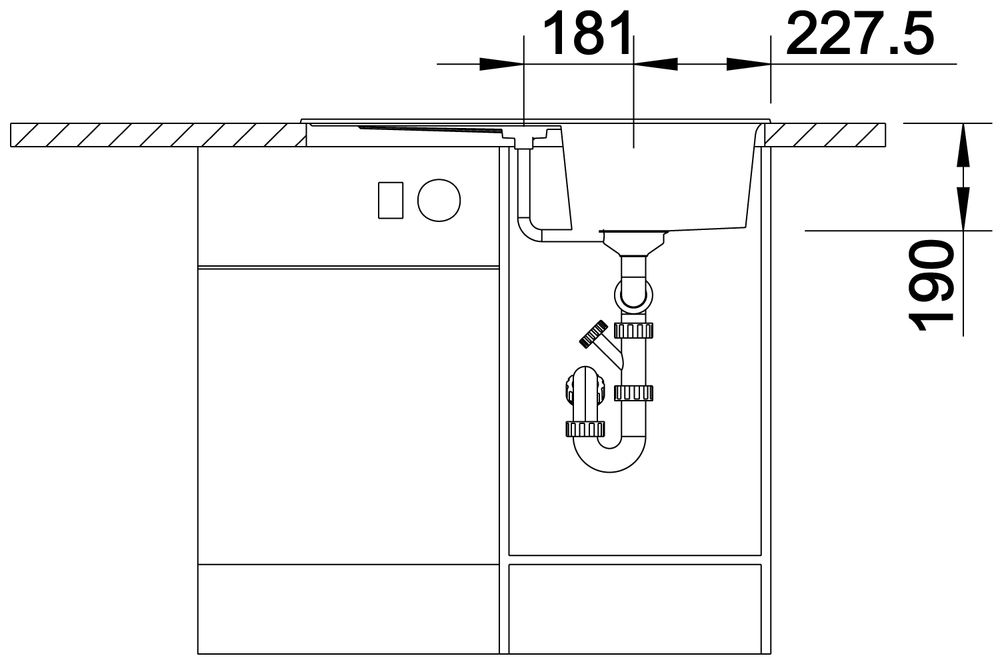 Кухонная мойка Blanco Zia 45S Silgranit Black 526013