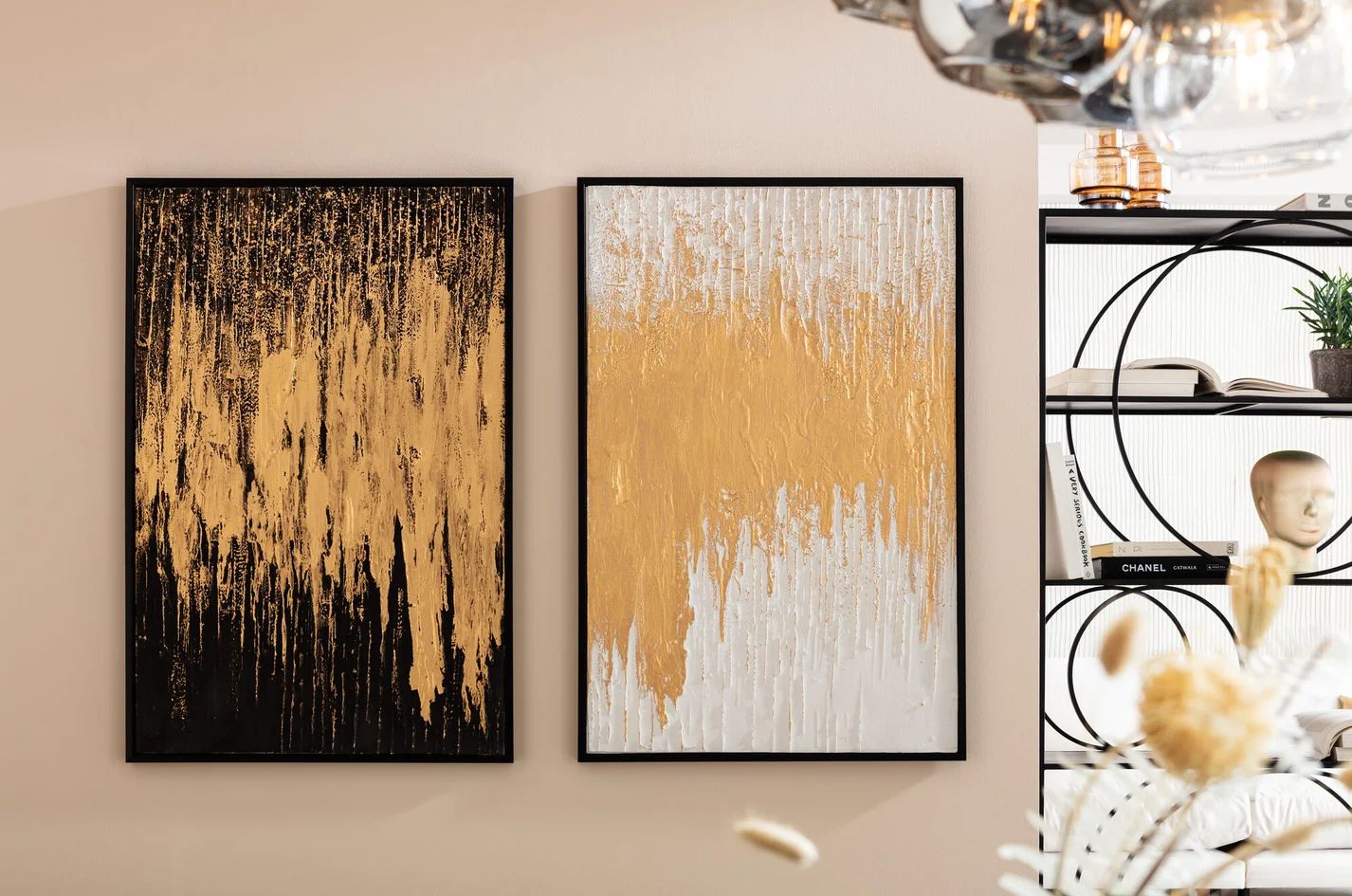 Картина KARE Gerahmtes Bild Abstract Weiß 53698