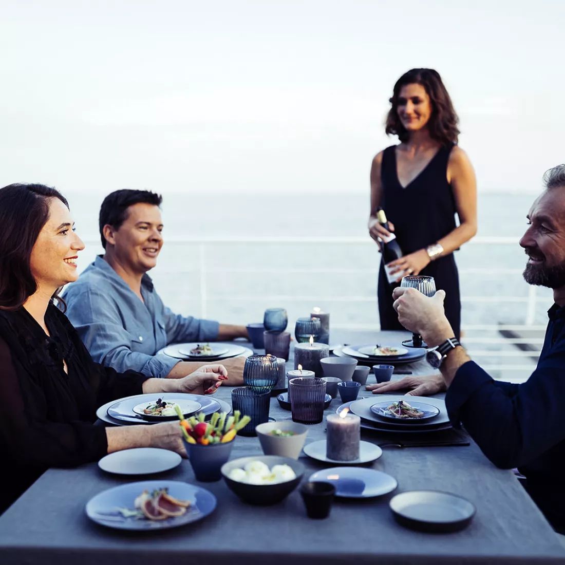 Тарелка пирожковая Revol Equinoxe Blue 649493