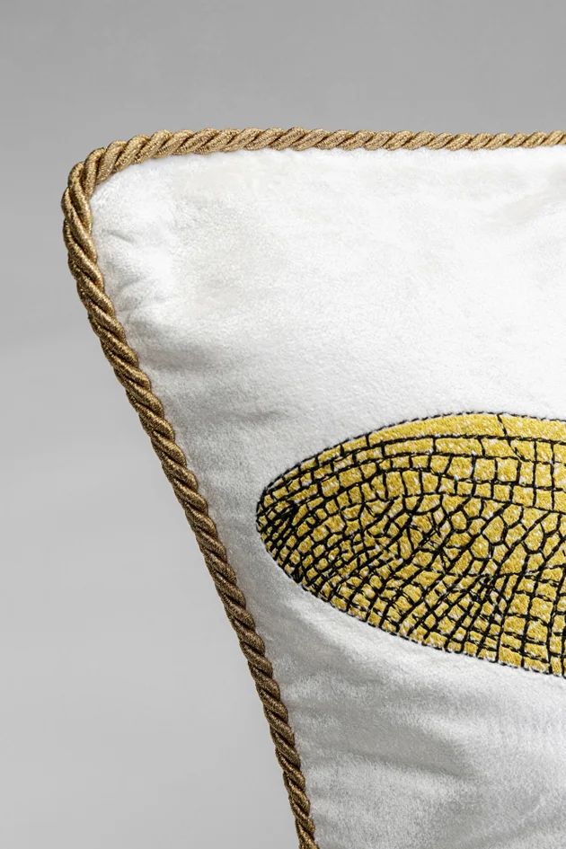 Подушка KARE Kissen Glitter Dragonfly Weiß 55241