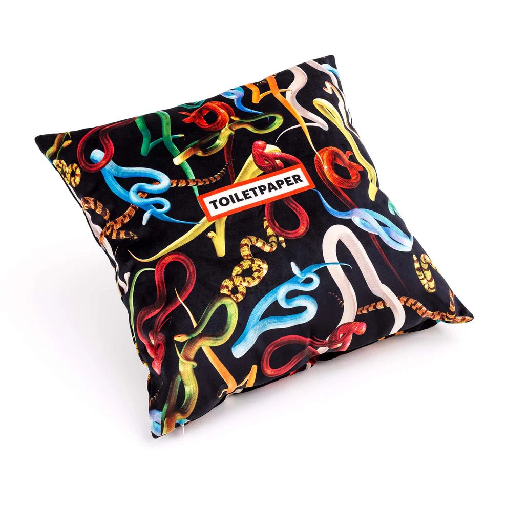 Подушка Seletti Cushion Snakes with Plume Padding 02300