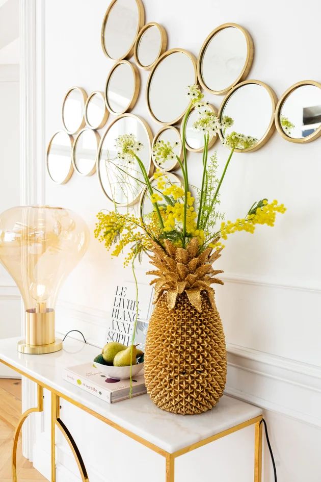 Зеркало KARE Spiegel Bubbles Brass 84132