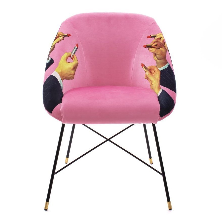 Обеденный стул Seletti Padded Chair Lipsticks Pink 16044