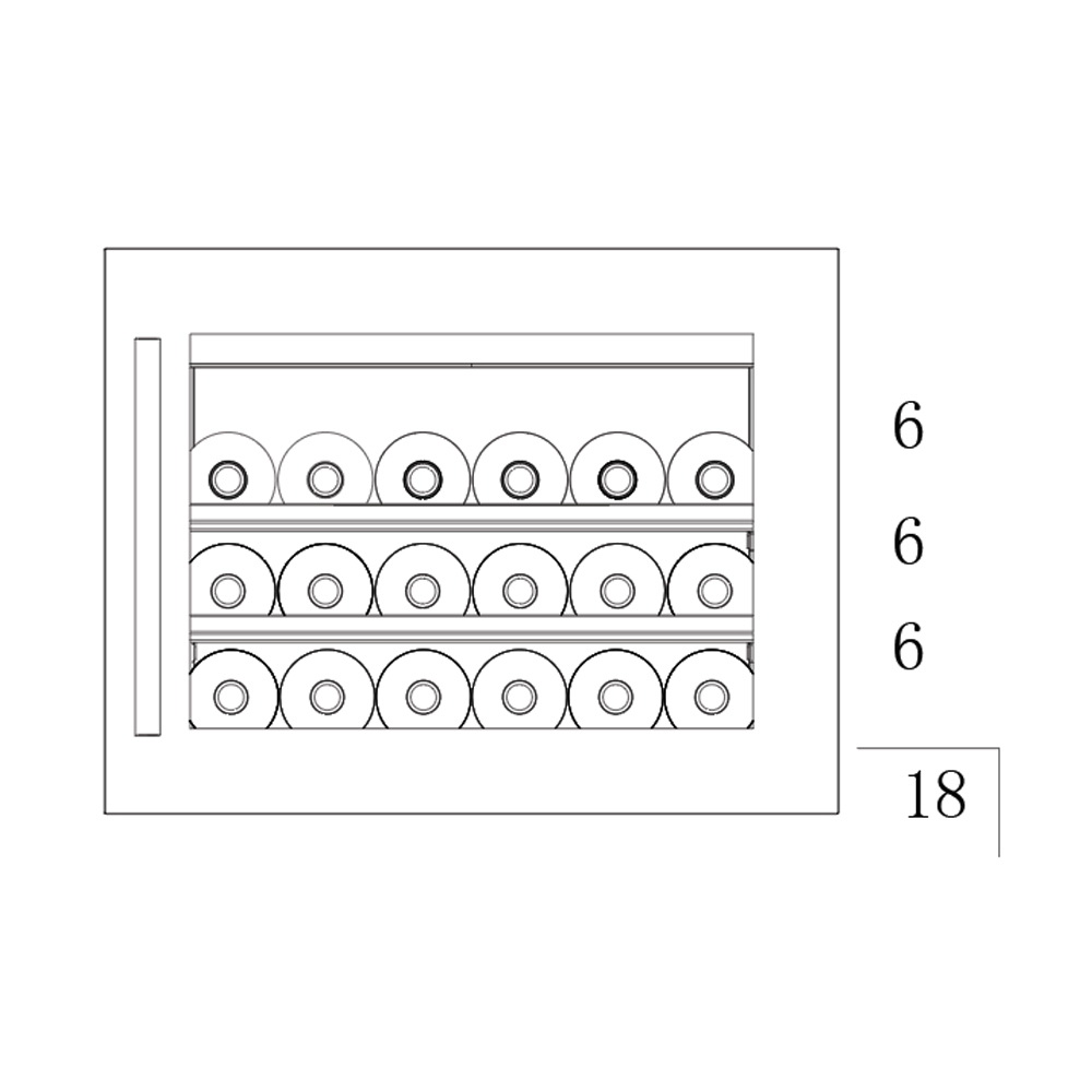 Встраиваемый винный шкаф Temptech Oslo OBI45SB