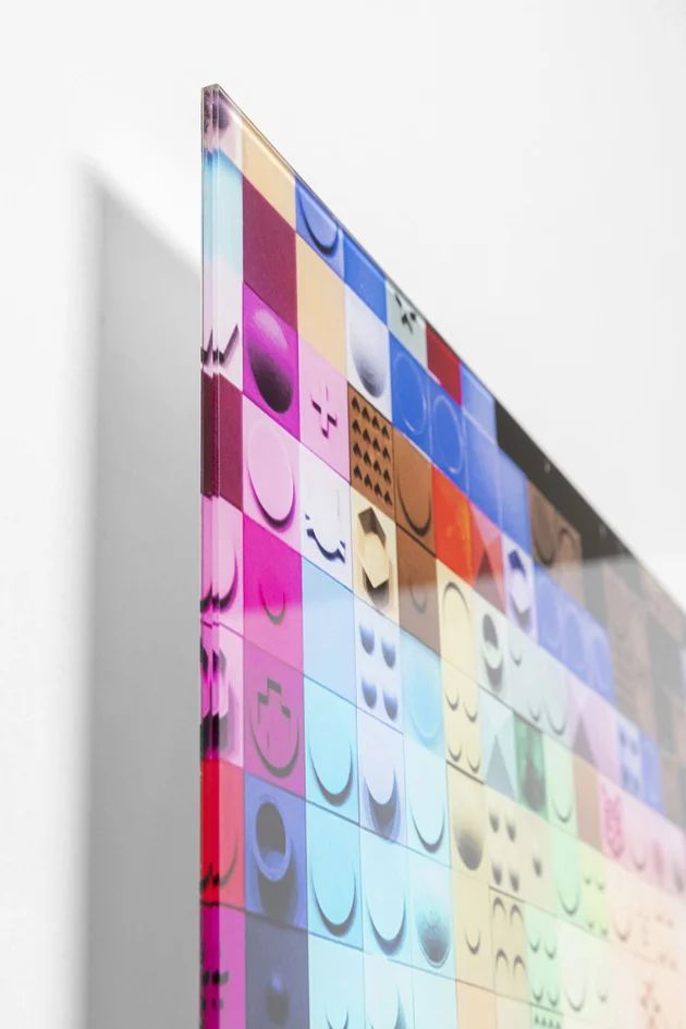 Картина KARE Bild Glas Pixel Face 56574