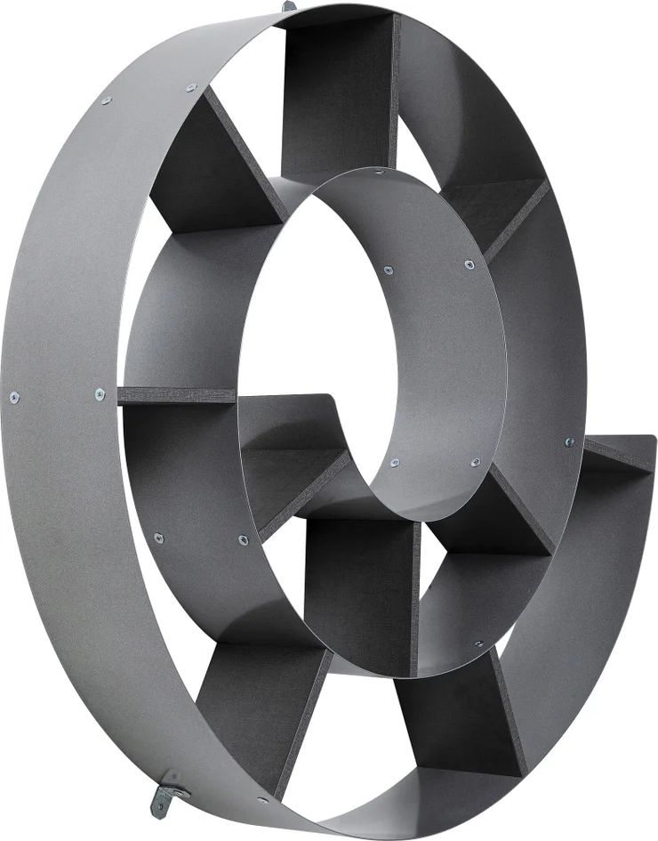 Полка KARE Wandregal Snail Silver grau 70755