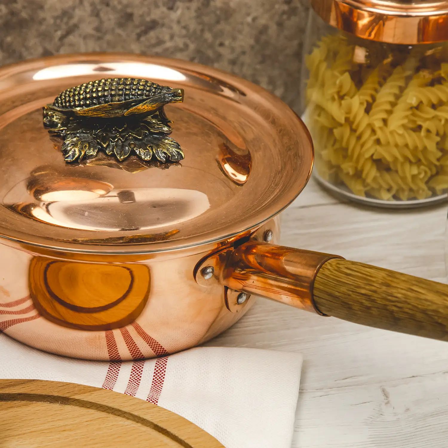 Ковш с крышкой Кольчугинский Мельхиор KM111767