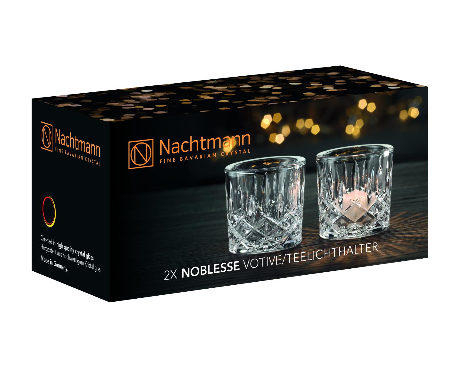2 подсвечника Nachtmann Noblesse Votive Clear 104953