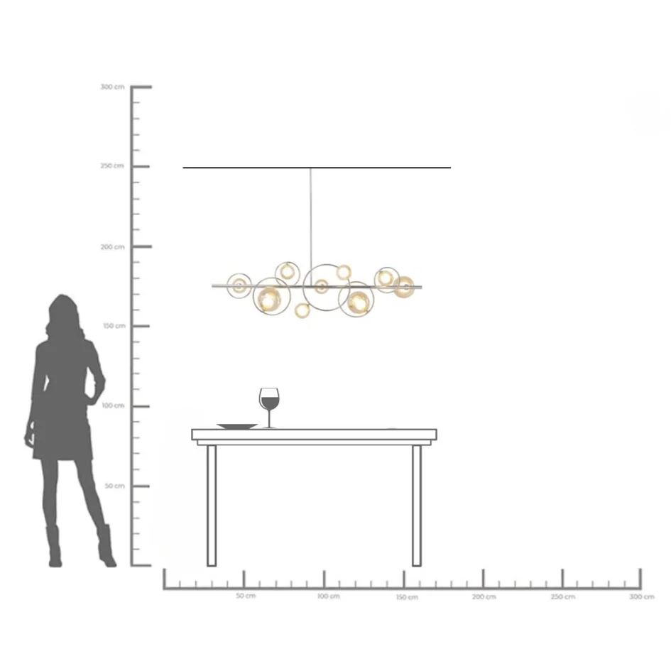 Подвесной светильник KARE Hängeleuchte Universe Chrome 55402