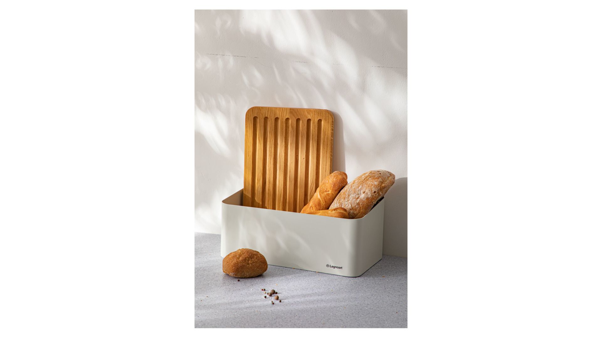 Хлебница Legnoart Crispy White BB-80W
