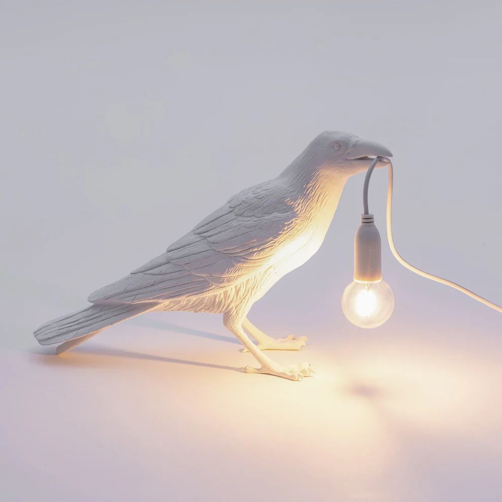 Настольная лампа Seletti Bird Lamp White Waiting 14732